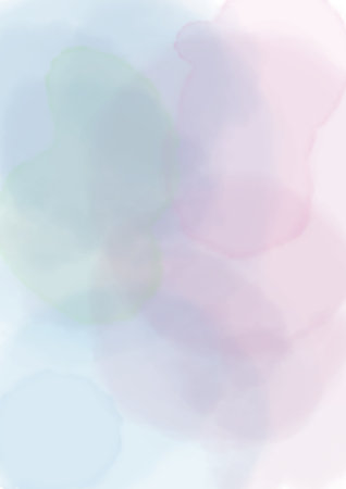 Watercolor background with soft pastel gradient colors. Abstract paper illustration.の写真素材