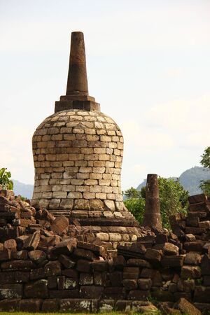 Temple ruins at Plaosan, Klatenの写真素材