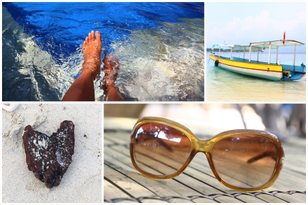 Lombok Travel Collageの写真素材