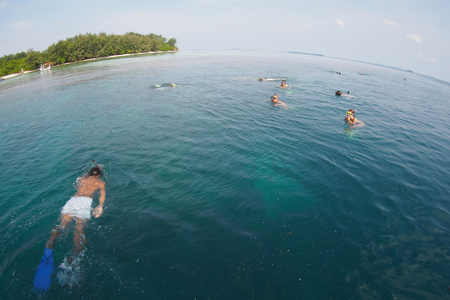 Snorkeling at Karimunjawa islandのeditorial素材