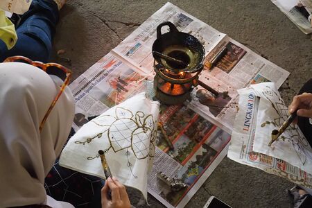 Making Batik Processのeditorial素材