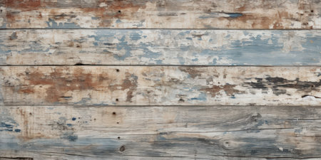 Vintage Wooden Background. Aged, Rustic Wood Fence with Natural Texture. Retro, Grunge, and Decorative Hardwood.の素材