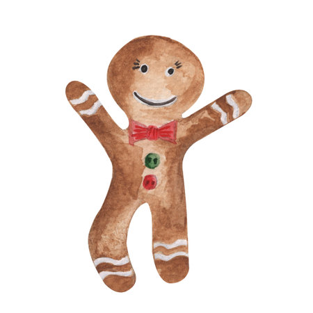 Ginger man christmas cookie, winter time