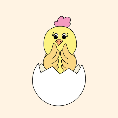 easter chickのイラスト素材