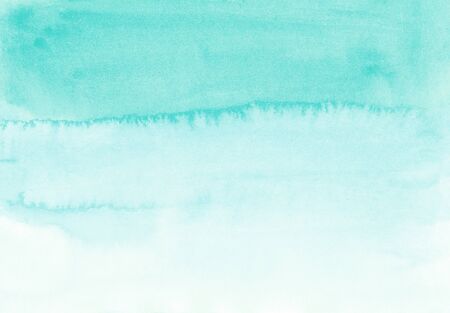 Turquoise watercolor background Bright gradient texture