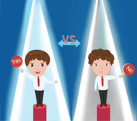 Businessman contest illustrationのイラスト素材
