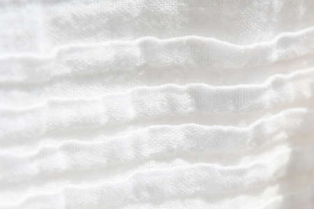 white cotton background selective focus with shallow depth of fieldの写真素材