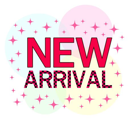 new arrival text with blinkのイラスト素材