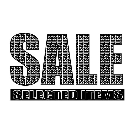 sale modern art black whiteのイラスト素材