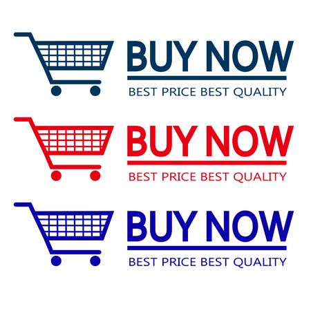 buy now shop cart vector redのイラスト素材
