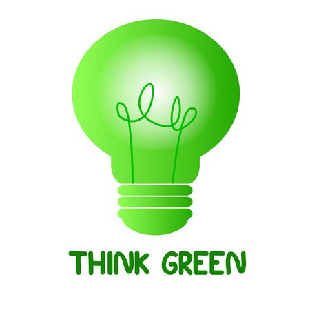 Eco products natural think greenのイラスト素材