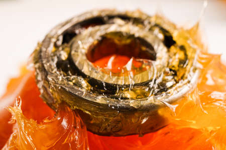 Grease and ball bearing, lithium machinery lubrication for automotive and industrial.