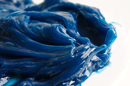 Grease, Blue premium quality synthetic lithium complex grease, high temperatures and machinery lubrication for automotive and industrial.の写真素材