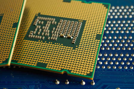 Central Processing Unit, CPU chip processor of computer mainboard, electronic technology.