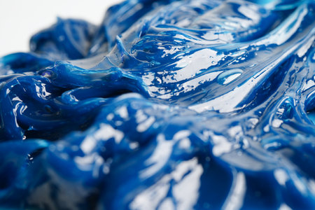 Grease, Blue premium quality synthetic lithium complex grease, high temperatures and machinery lubrication for automotive and industrial.の写真素材