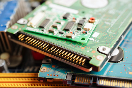 Repairing and upgrade circuit mainboard of notebook, electronic, computer hardware and technology...