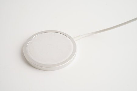 Wireless charger, magnetic charging modern equipment of mobile phone.