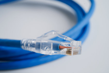Ethernet cable for connect to wireless router link to internet service provider network.