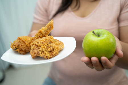 Junk food no good health eating for diet.の写真素材