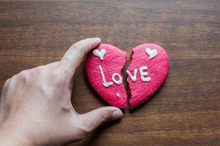 brocken heart cookie