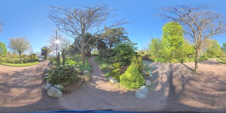 360 VR - Horticultural society Park in downtown Gothenburgの写真素材