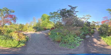 360 VR- Walkway in Garden Society park, Gothenburg, Swedenの写真素材