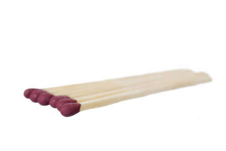Unused matches against white background.