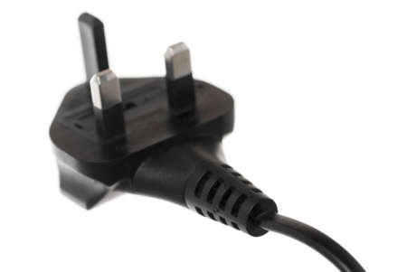 Studio shot macro photo of UK standard plug の写真素材