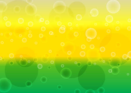 Abstract geometric bokeh background on a summer background of green and yellow colors. Vector...