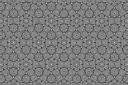Ethnic vintage unique pattern, geometric background, arabesque. Oriental, Asian, Indonesian,...