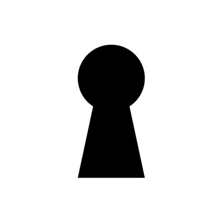 Vector flat lock key holeのイラスト素材