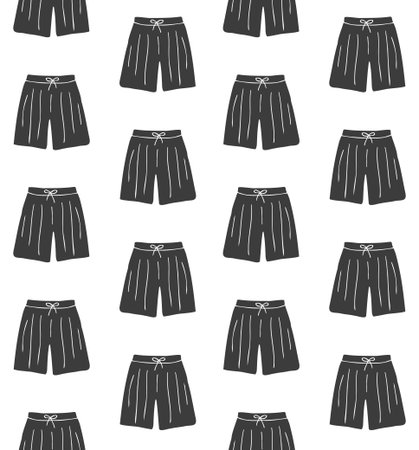 Vector  pattern of hand drawn shorts