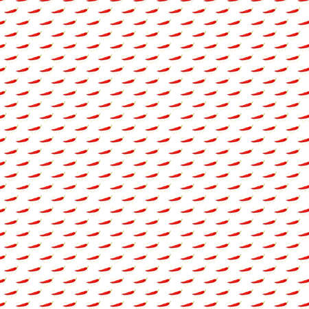 Red hot chili pepper on a white background with seeds. Pattern for a seamless texture.の写真素材