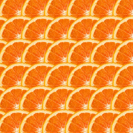 Pattern of orange slices. Orange slices as texture.