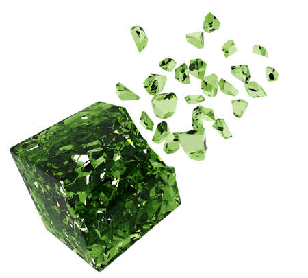 3D cubes backgroundの写真素材