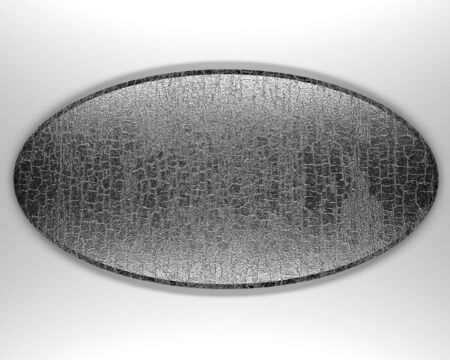 template metal plate a white backgroundの写真素材