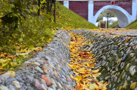 The stone bridge in the parkの写真素材