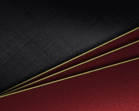Design template - black Background with tilted red sheets of paper  Template for an inscriptionの写真素材
