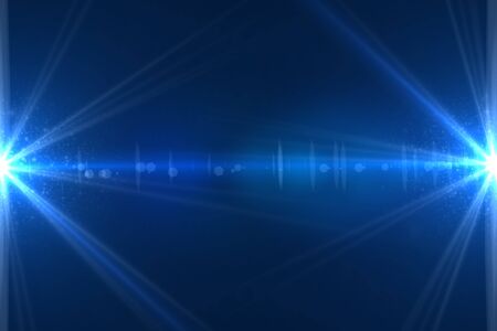 Design template - Star, sun with lens flare  Rays background 