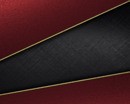 Design template - Red background with a black cutout. Template for an inscription.の写真素材