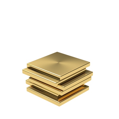 Symbol for high quality. Gold podiumの写真素材