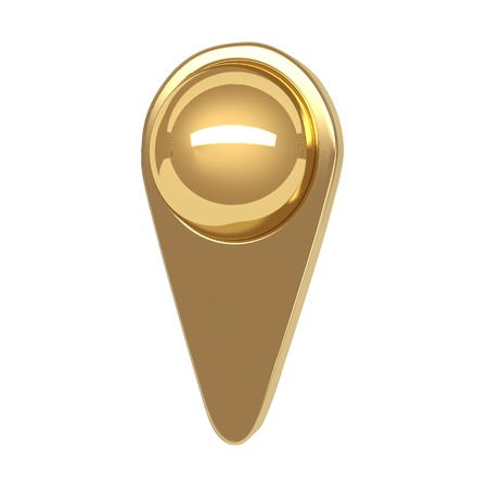 Gold map markersの写真素材