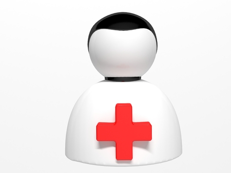 3D Doctor iconの写真素材