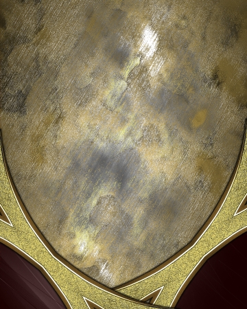 Grunge background with golden edges Design templateの写真素材
