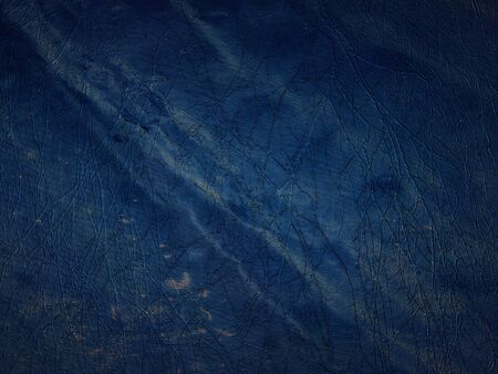 Grain blue paint wall background or textureの写真素材