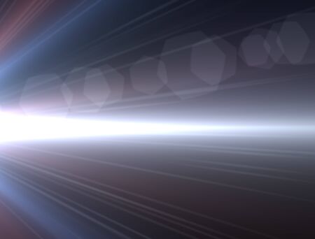 Design template - Blue Star, sun with lens flare. Rays background.の写真素材