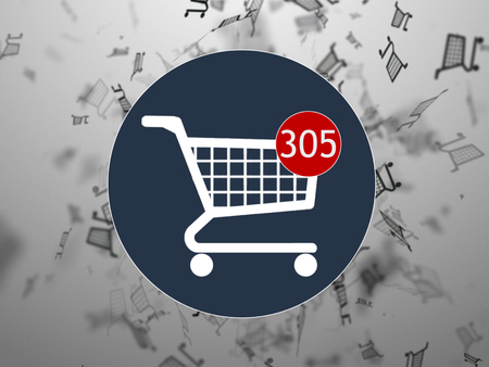 Shopping, shopping in the online store. Many shopping. hopping cart icon