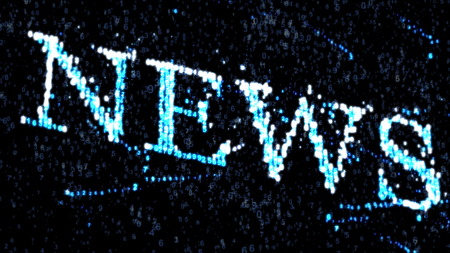 News spread through the Internet. News cyberspace
