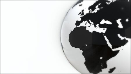 A model of the Earth. 3D Earth.の写真素材