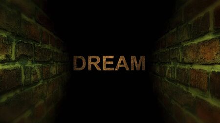 Go to dream in a maze. Search for your dream.の写真素材